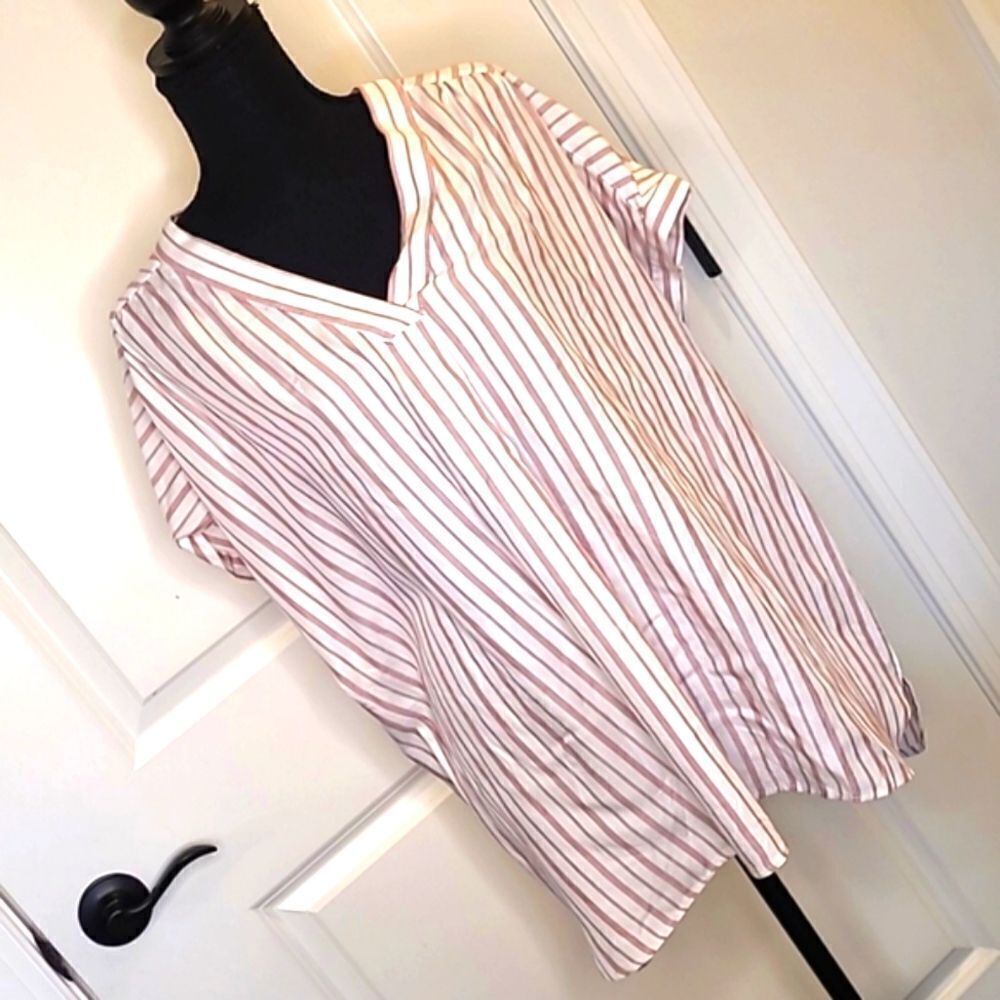 Nine West Woven Popover Blouse